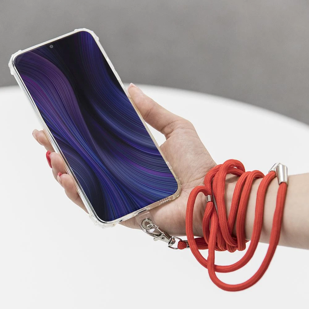 TFO TelForceone Universalus kaklo dirželis telefonams raudonos spalvos