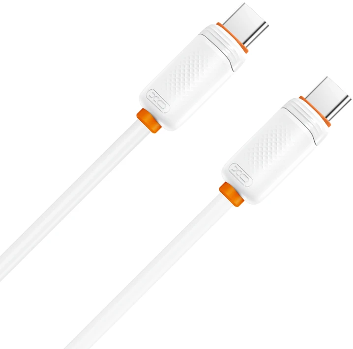 XO kabelis NB-Q298 PD USB-C – USB-C 1,0m 240W baltas