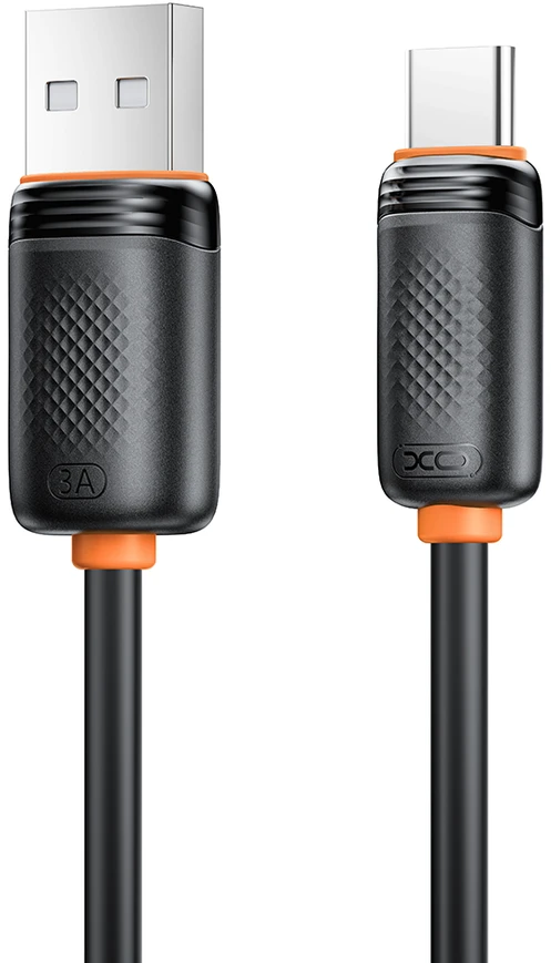 XO laidas NB302 USB – USB-C 1,0m 3A juodas