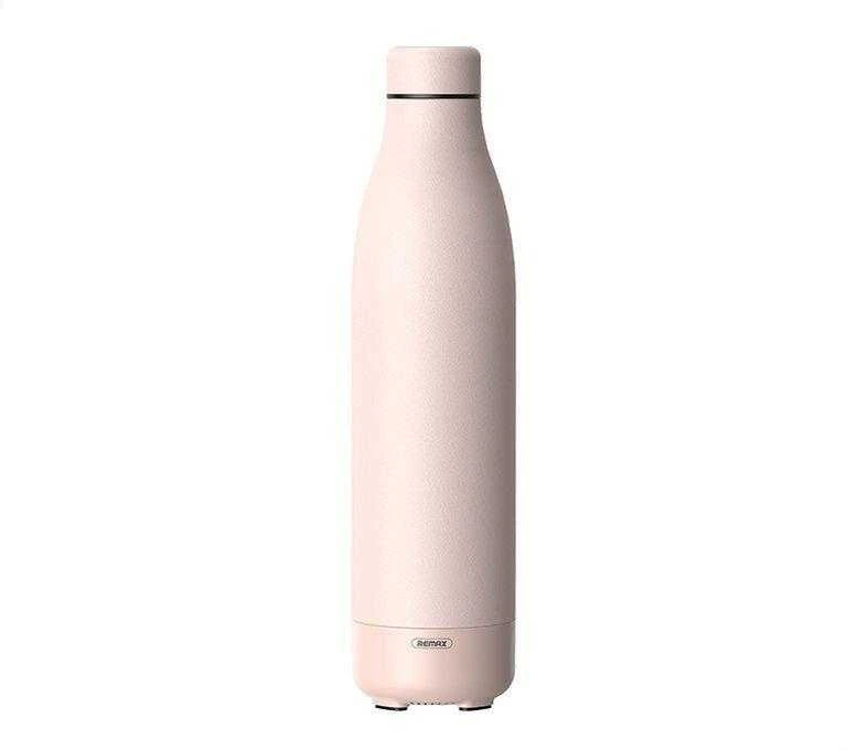 Remax Termosas su belaide kolonėle 500ml RB-M5 BLUETOOTH 5.0 rožinės spalvos