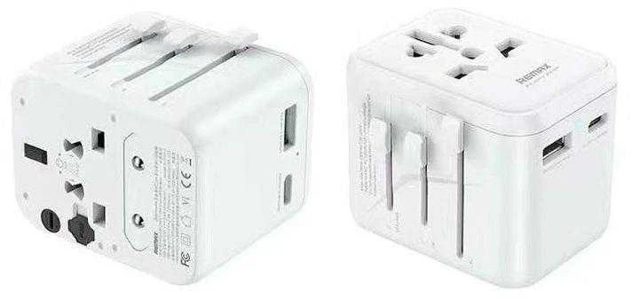 Laidinis įkroviklis REMAX ASTRO series RP-U23 EU/US/CN/AU 2.4A baltos spalvos