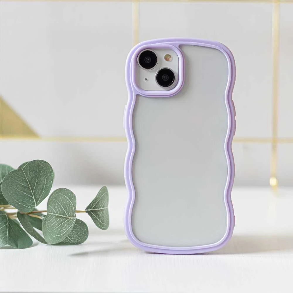 Telforceone Telefono dėklas Wave skirtas iPhone X/XS, violetinės spalvos