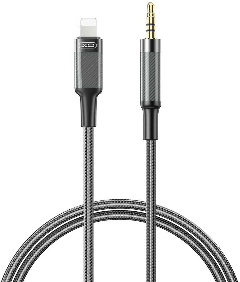XO garso laidas NB-R279A Lightning – 3,5 mm lizdas 1,0 m baltas
