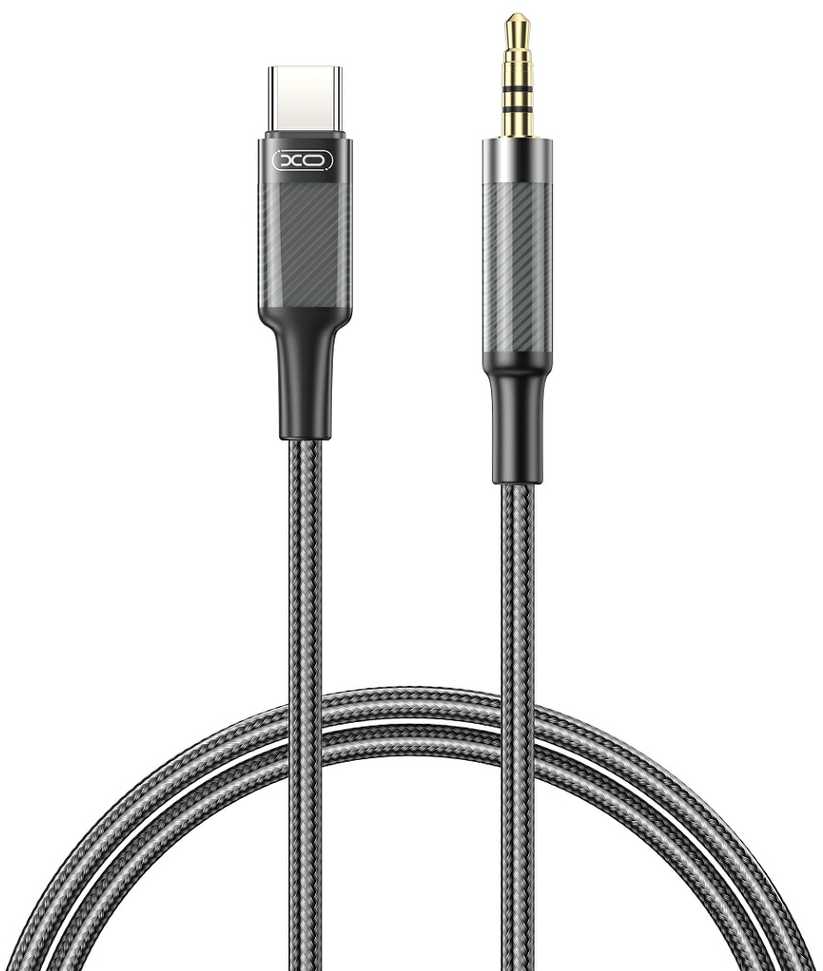 XO kabelis audio NB-R279B USB-C - jack 3,5mm 1,0m baltos spalvos