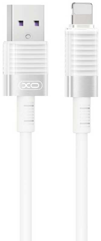 XO kabelis NB282 USB - USB-C 1,0m 6A baltos spalvos