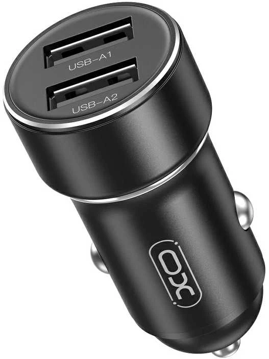 XO car charger CC53 12W 2x USB juodos spalvos