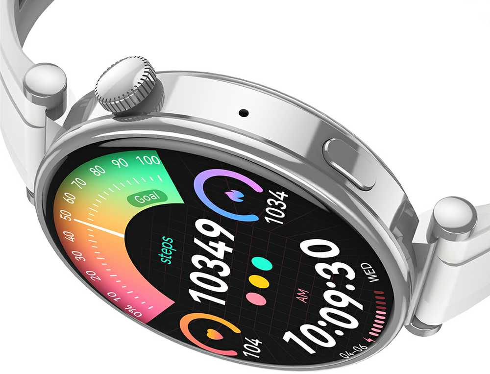 XO išmanusis laikrodis GT4 Mini Amoled sidabrinis