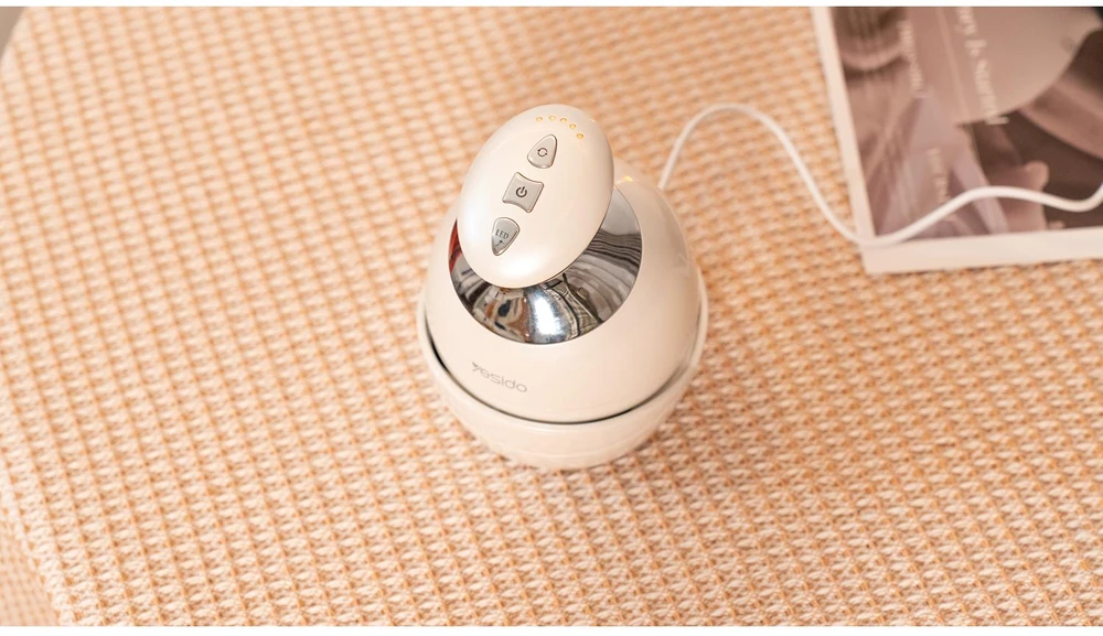 Yesido IPX7 Atsparus vandeniui Head Massager MG12 baltas 1200mAh 15-minute sessions