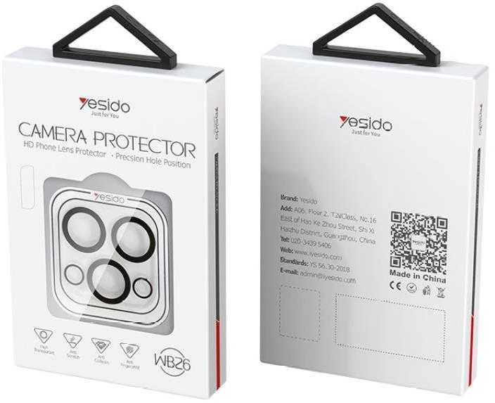 YESIDO objektyvo apsauga WB26, skirta iPhone 16 PRO (6.3)