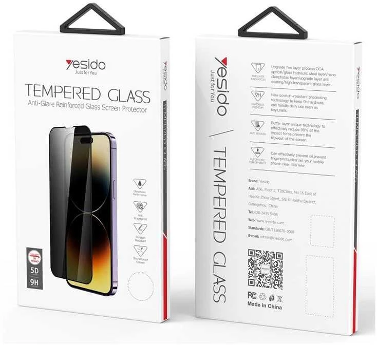 Yesido yesido privatumo stiklas iPhone 15 Pro TG02