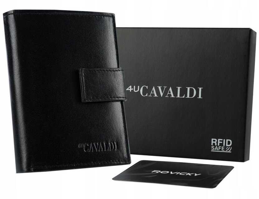 4U Cavaldi Vyriška odinė piniginė 0104L-P-BS