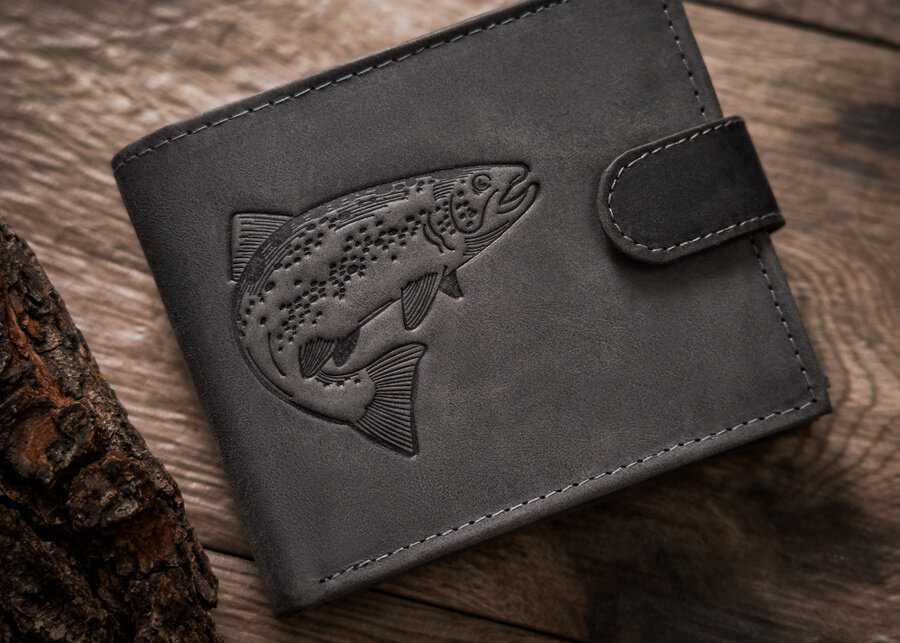 Always Wild Leather vyriška piniginė N992L-CHM Juodas