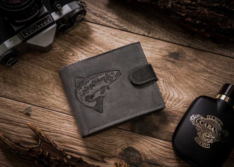 Always Wild Leather vyriška piniginė N992L-CHM Juodas