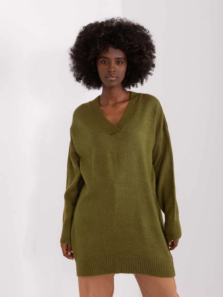 Badu Megztinis-BA-SW-0577.32X-khaki