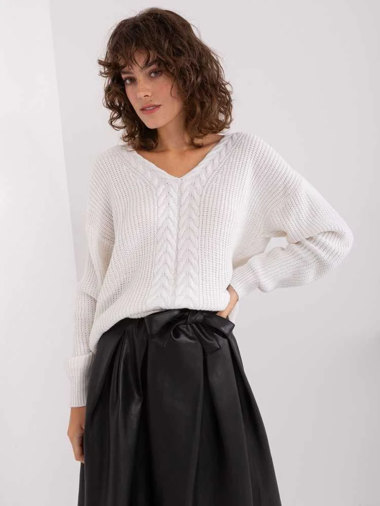 Badu Megztinis-BA-SW-8028.32-ekru