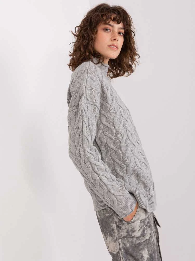 Badu Megztinis-BA-SW-8038.28P-pilkas
