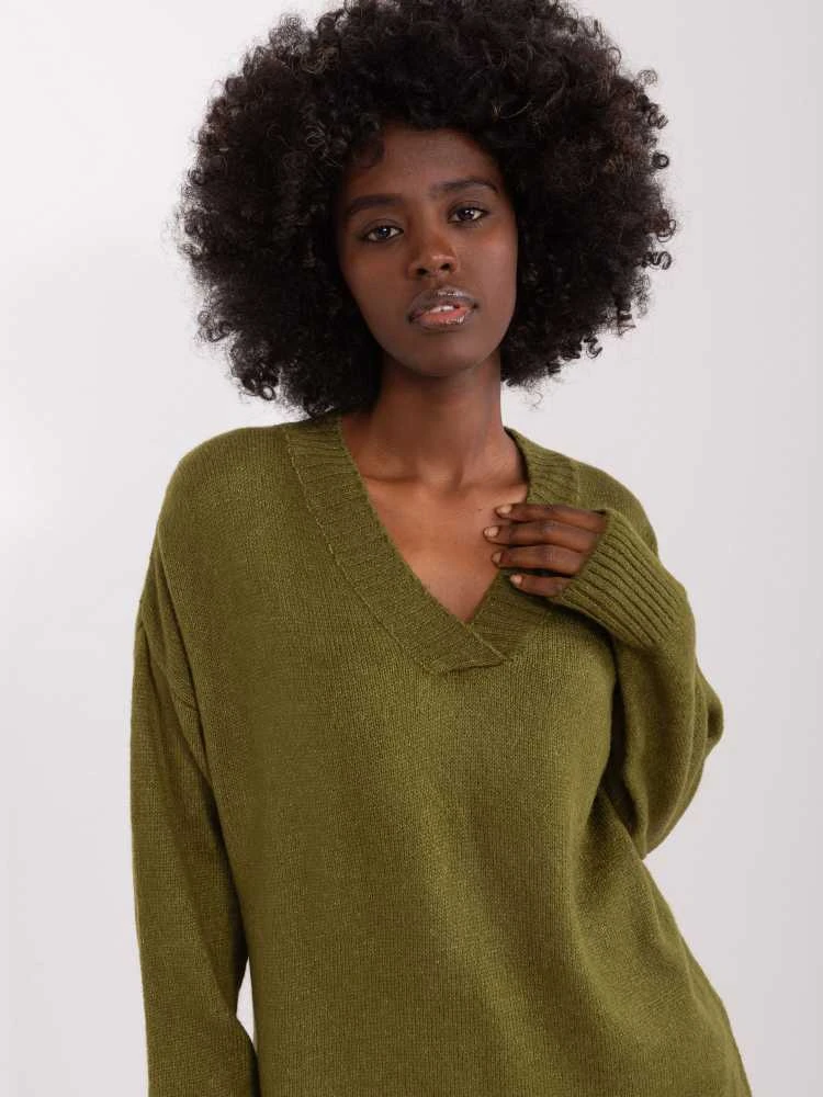 Badu Megztinis-BA-SW-0577.32X-khaki