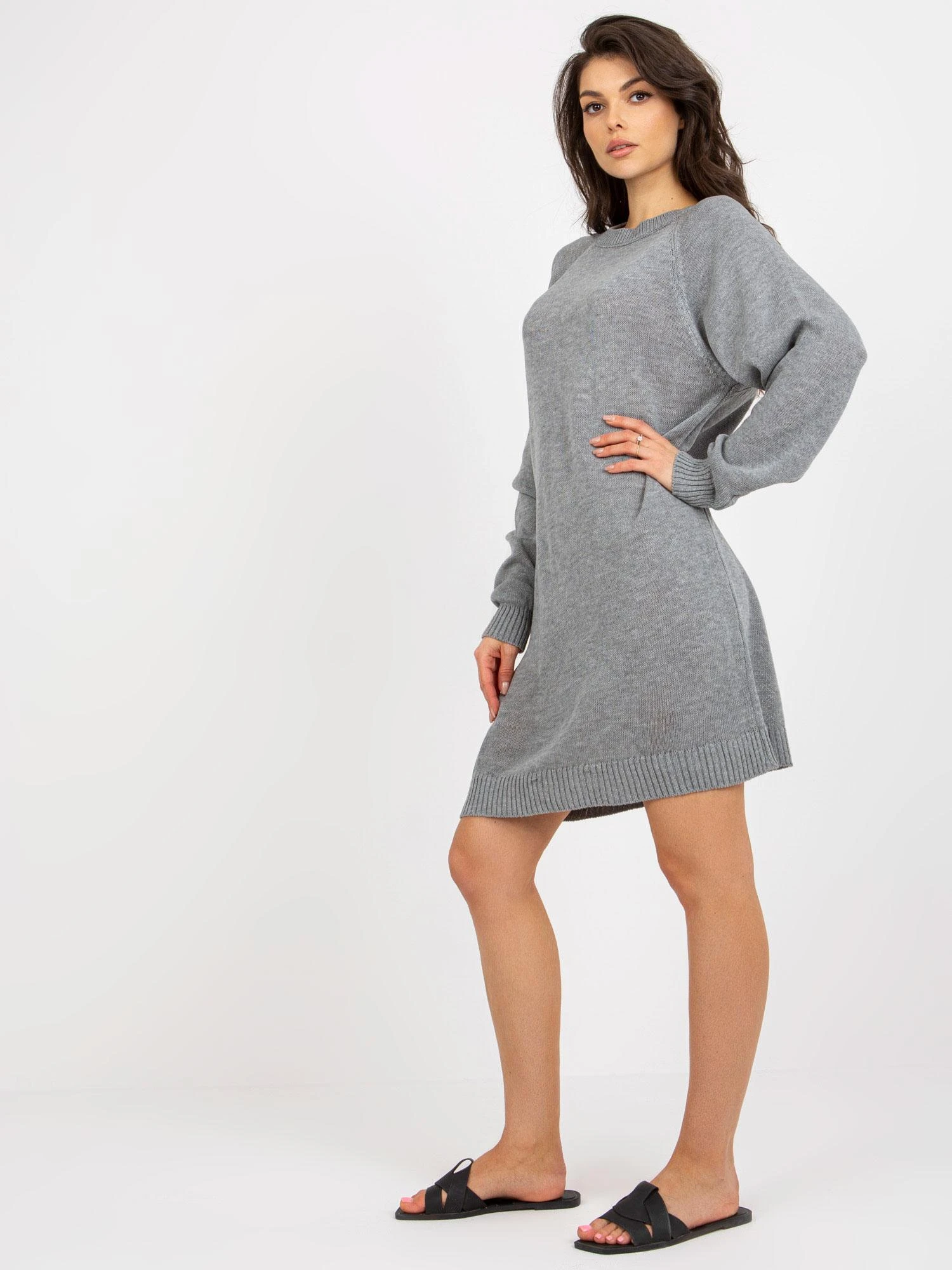 Badu Megztinis-BA-SW-9005.36P-pilka
