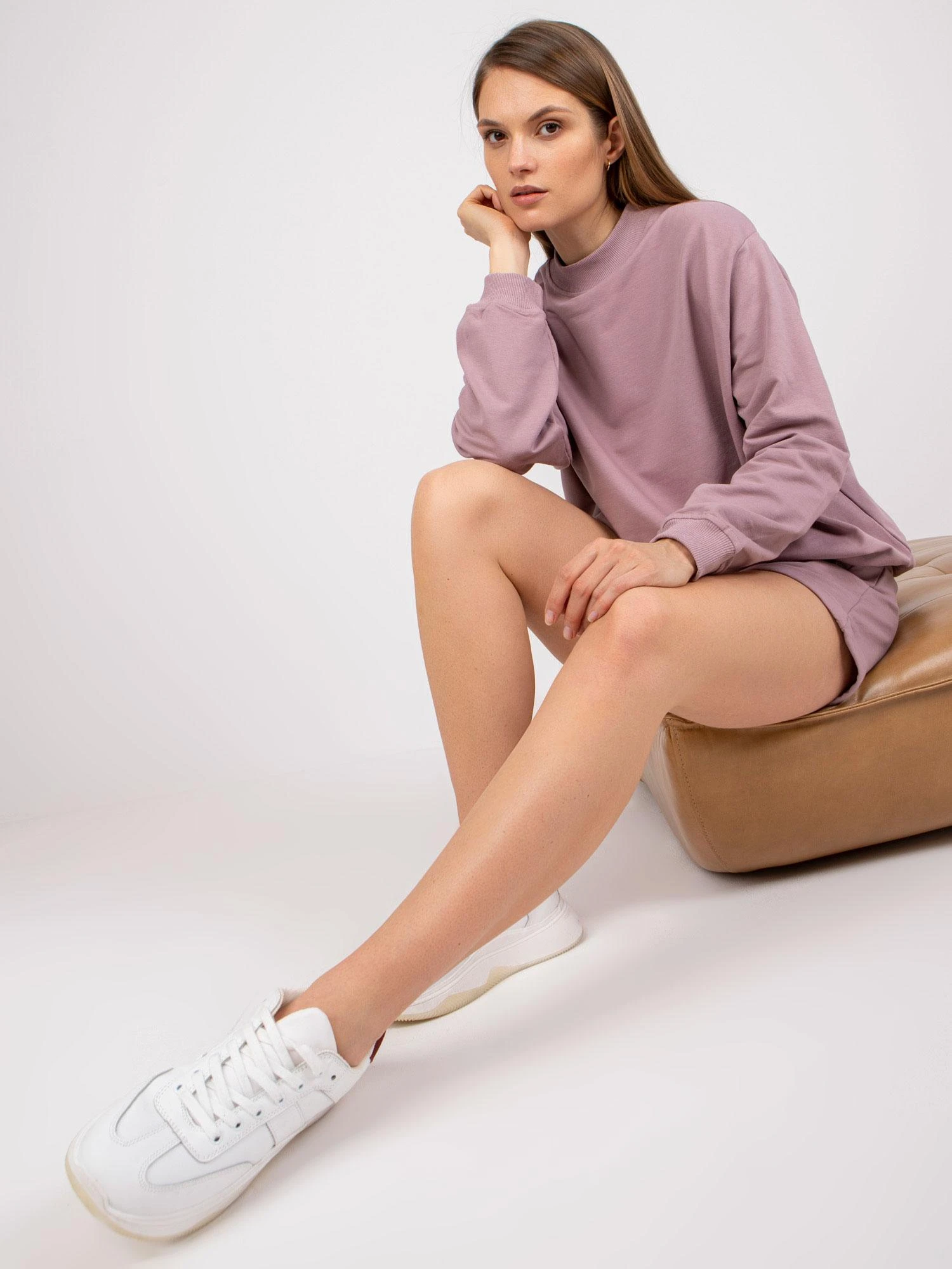 Basic Feel Good Megztinis-AP-BL-A-R001-tamsiai rožinis