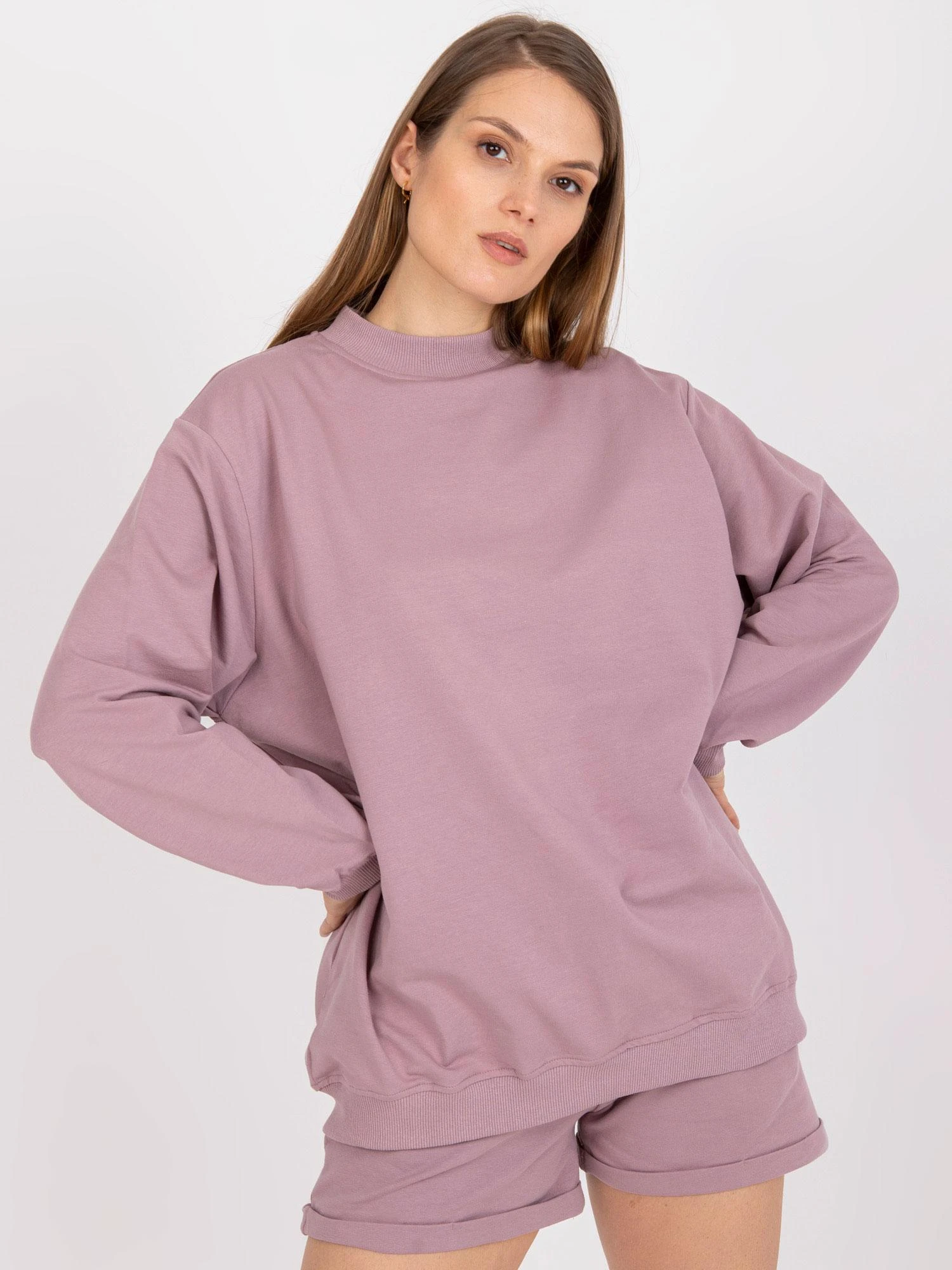 Basic Feel Good Megztinis-AP-BL-A-R001-tamsiai rožinis