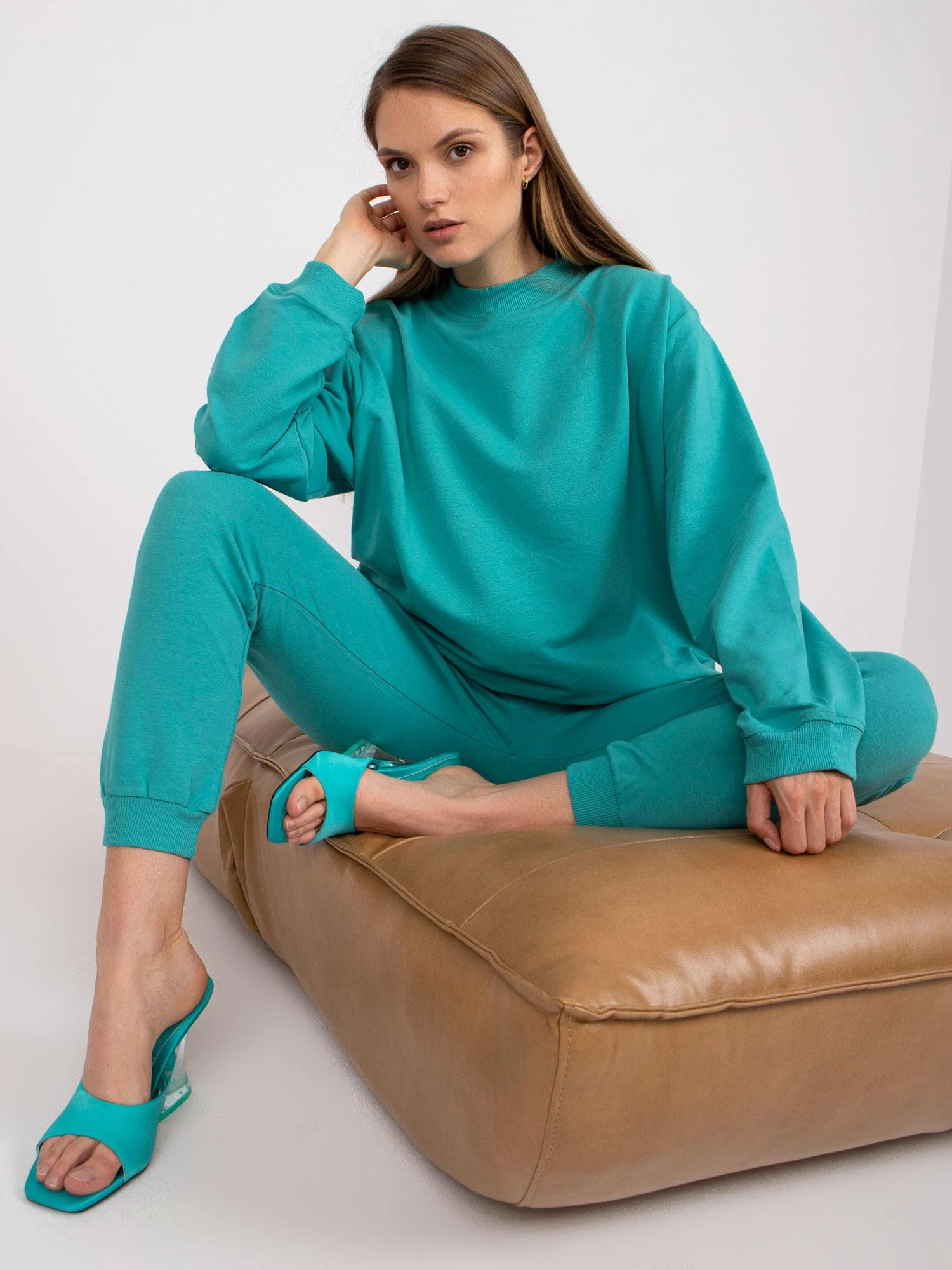Basic Feel Good Megztinis-AP-BL-A-R001-turkis