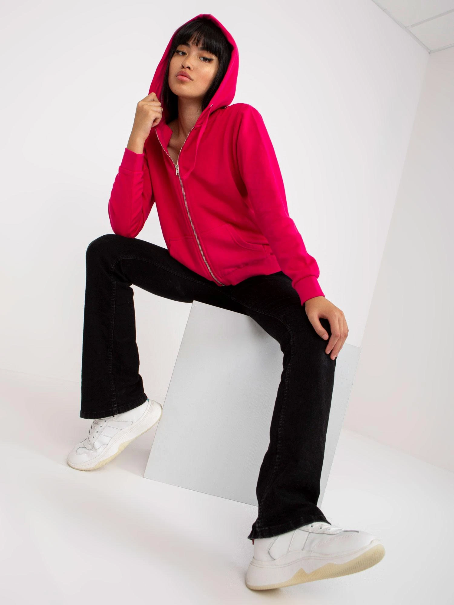 Basic Feel Good Megztinis-B-002.02X-fuksija