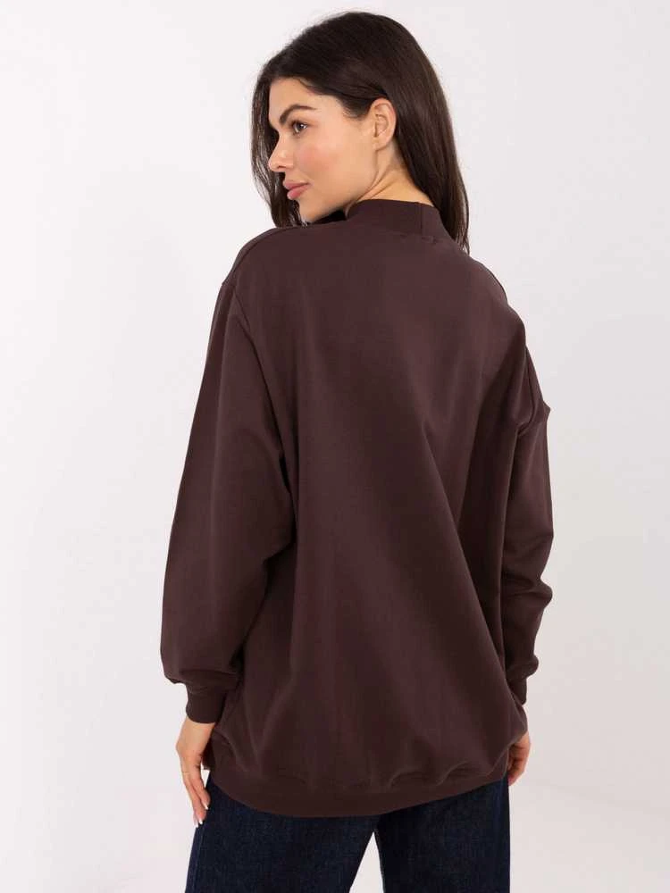 Basic Feel Good Džempreris moterimRV-BL-5185.70P-ciemny ruda