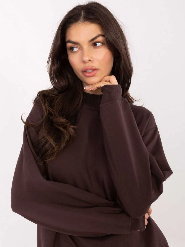 Basic Feel Good Džempreris moterimRV-BL-5185.70P-ciemny ruda