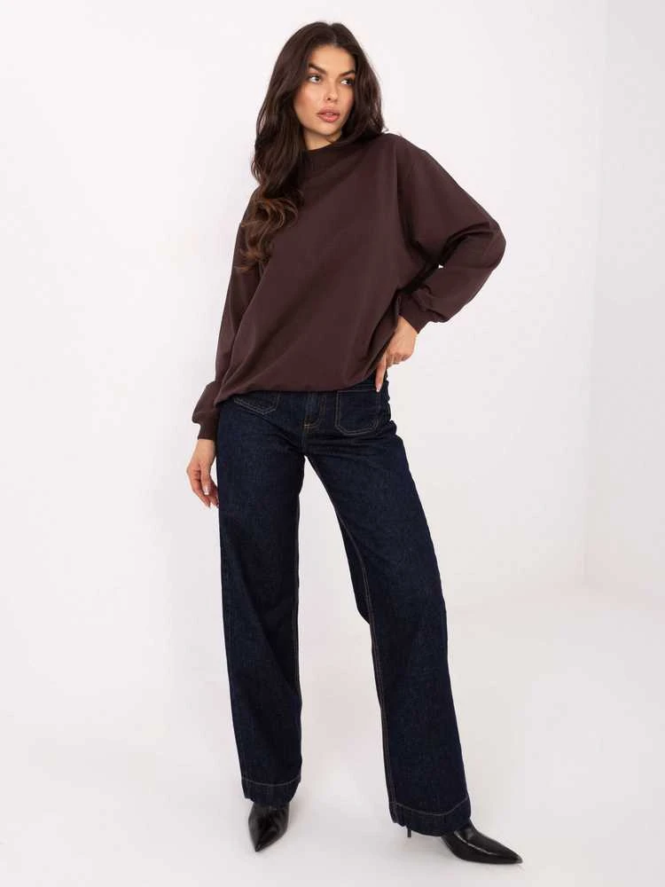 Basic Feel Good Džempreris moterimRV-BL-5185.70P-ciemny ruda