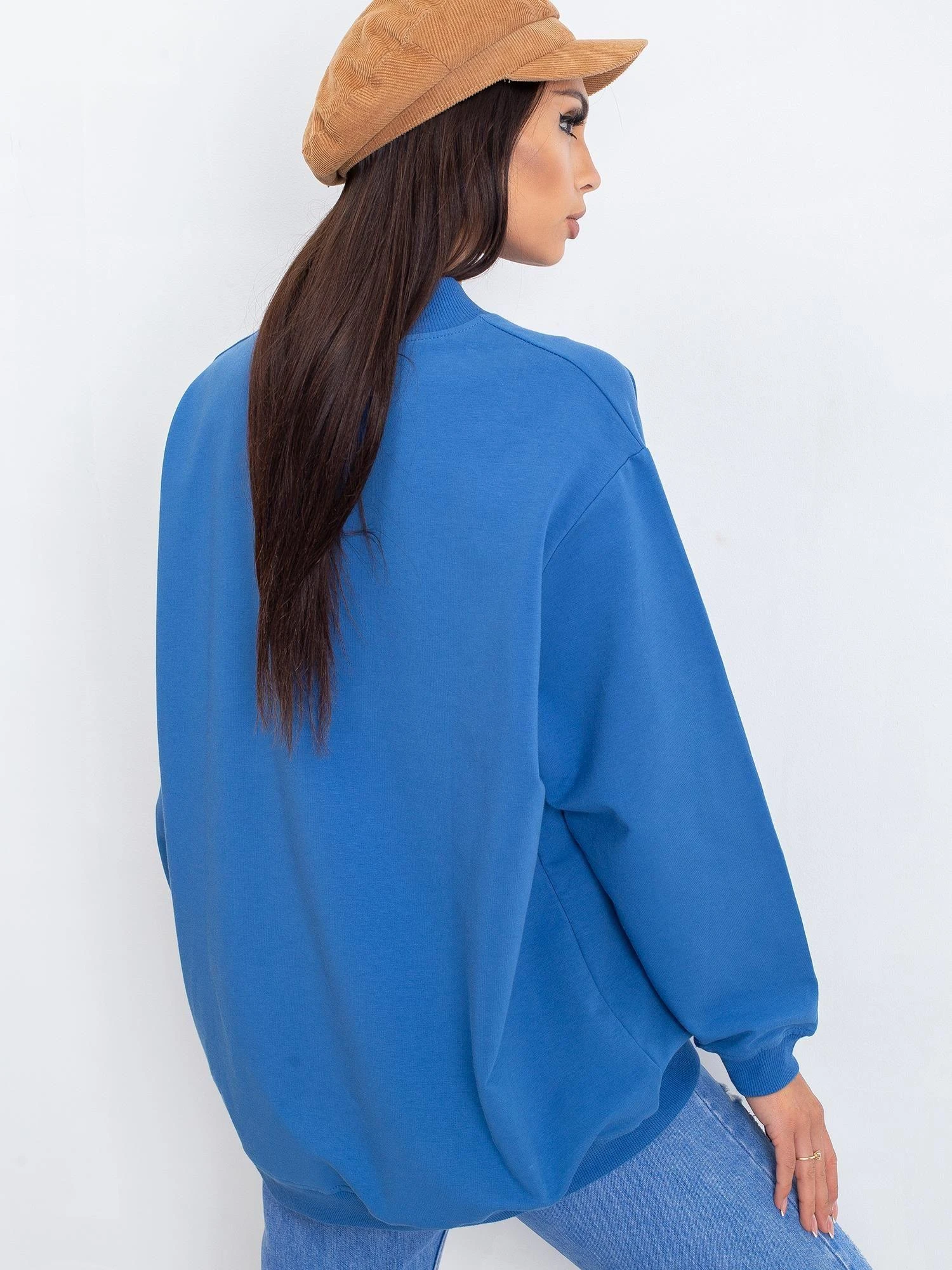 Basic Feel Good Megztinis-RV-BL-5185.73P-tamsiai mėlynas
