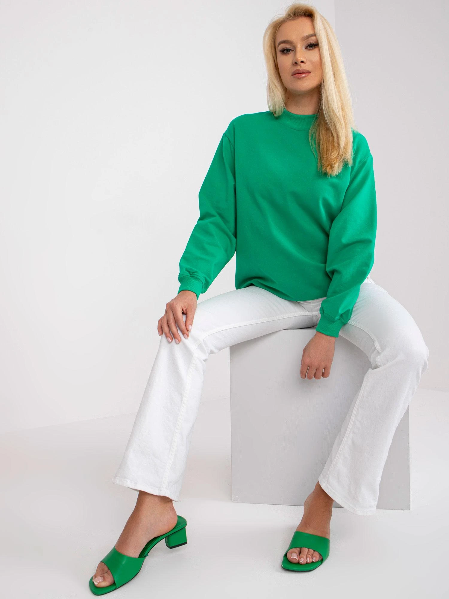 Basic Feel Good Megztinis-RV-BL-5185.73P-žalias