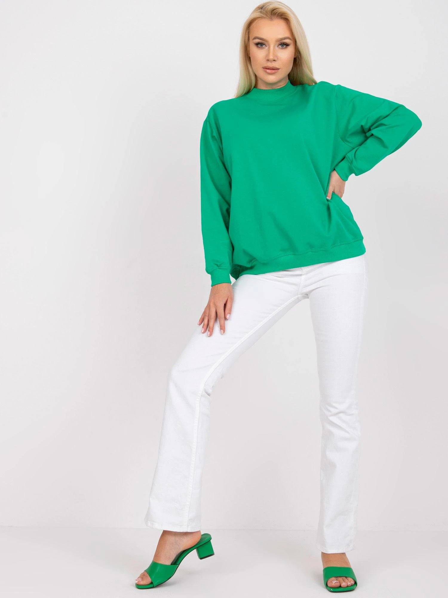 Basic Feel Good Megztinis-RV-BL-5185.73P-žalias