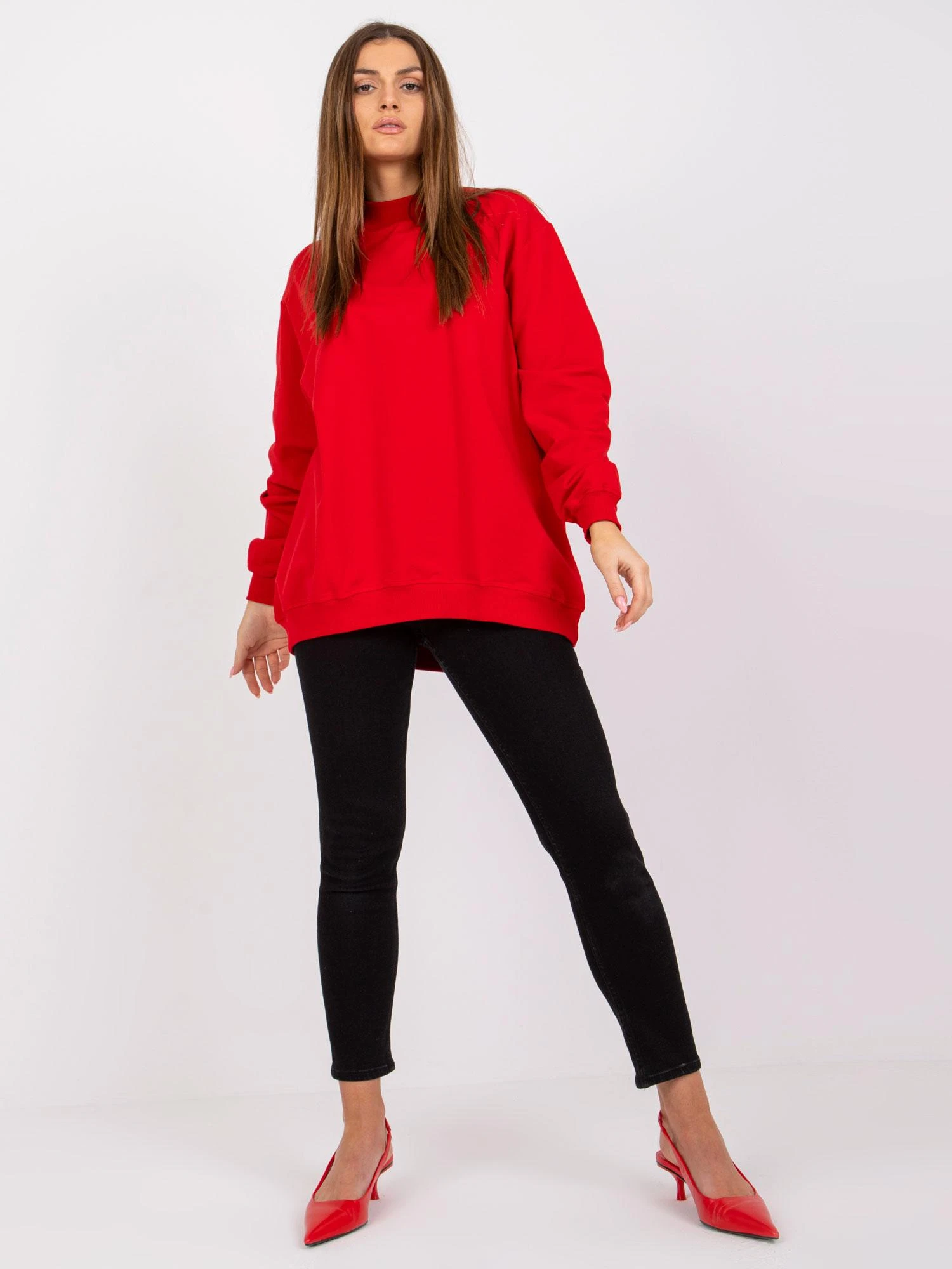 Basic Feel Good Megztinis-RV-BL-5185.81P-raudonas