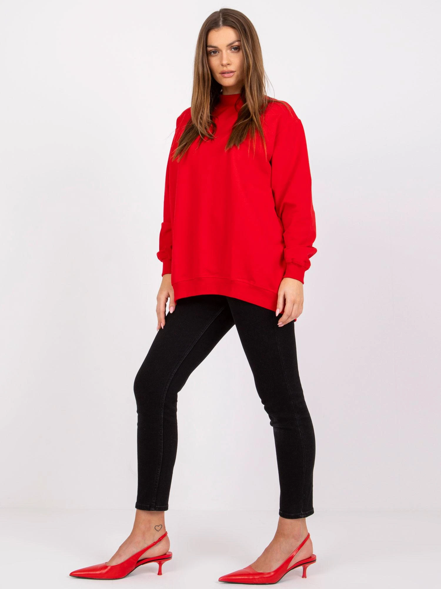Basic Feel Good Megztinis-RV-BL-5185.81P-raudonas