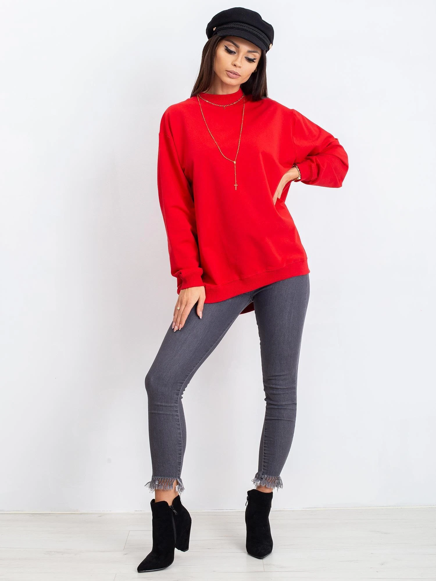 Basic Feel Good Megztinis-RV-BL-5185.81P-raudonas