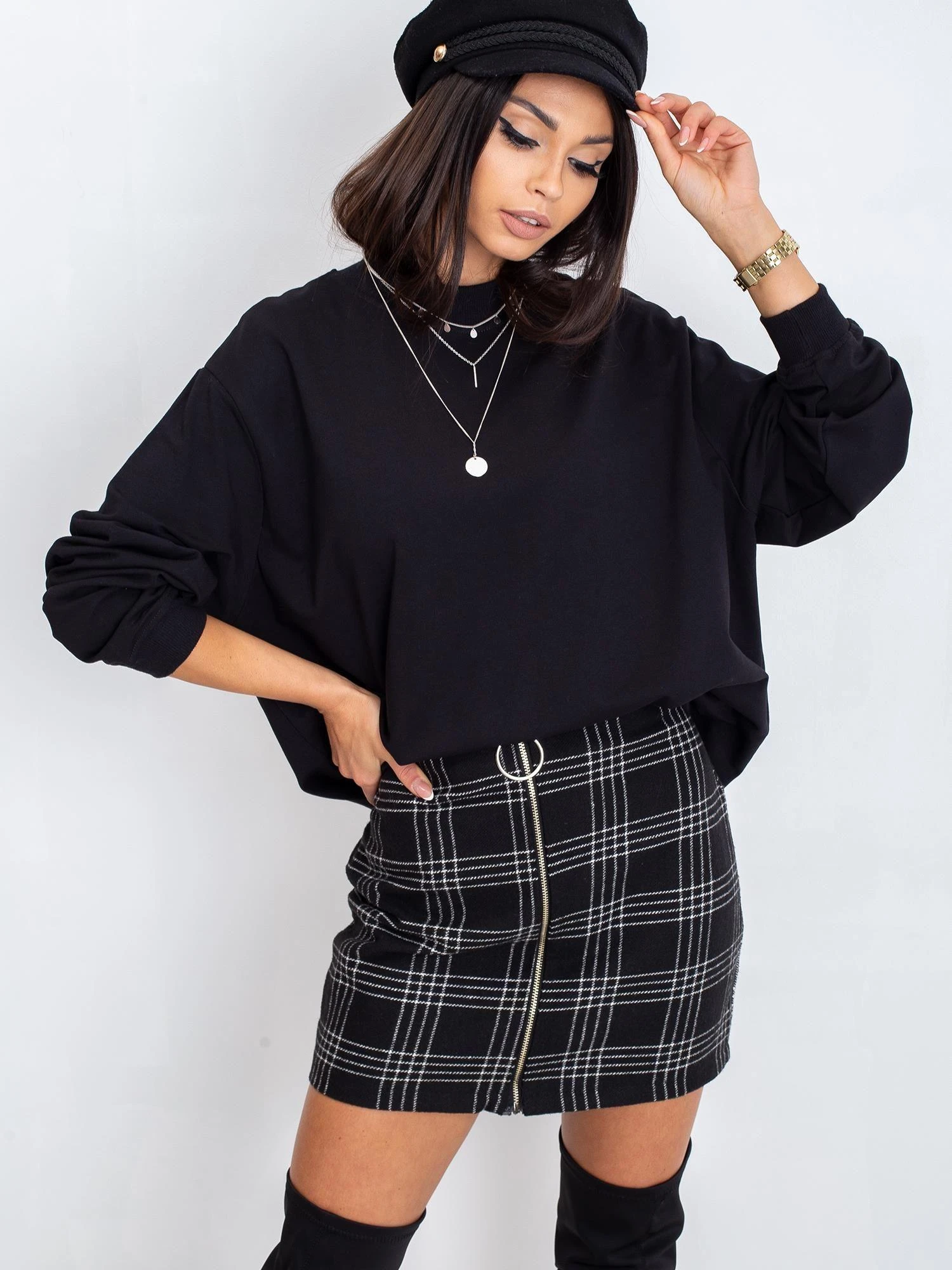 Basic Feel Good Megztinis-RV-BL-5185.82P-juodas