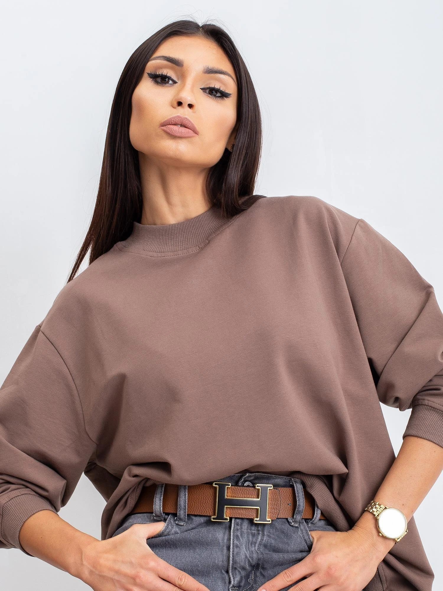 Basic Feel Good Megztinis-RV-BL-5185.92P-rudas