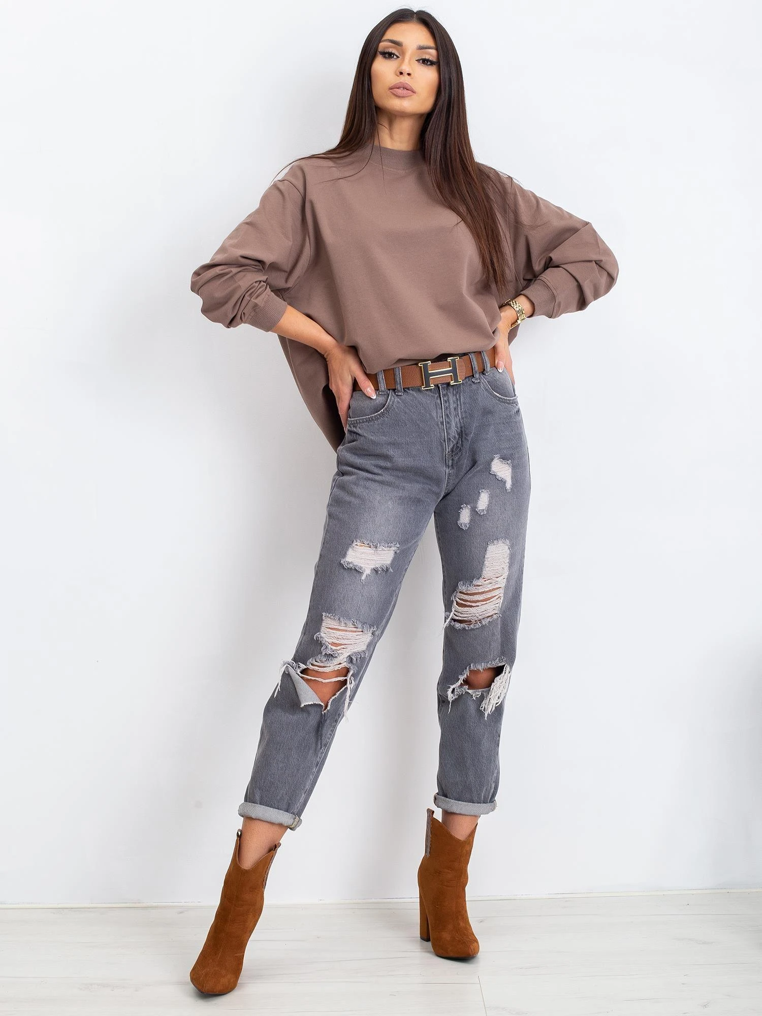 Basic Feel Good Megztinis-RV-BL-5185.92P-rudas