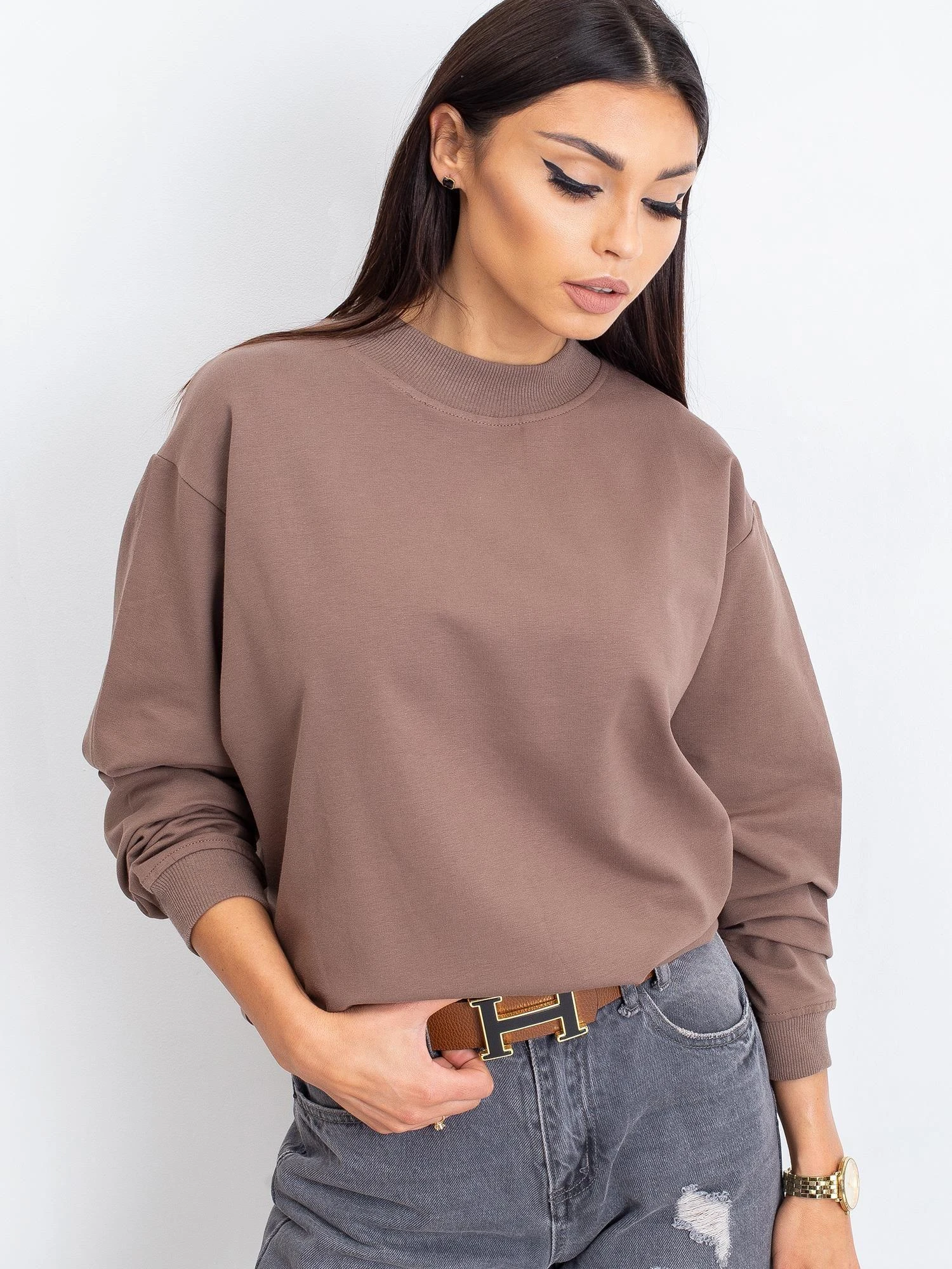 Basic Feel Good Megztinis-RV-BL-5185.92P-rudas