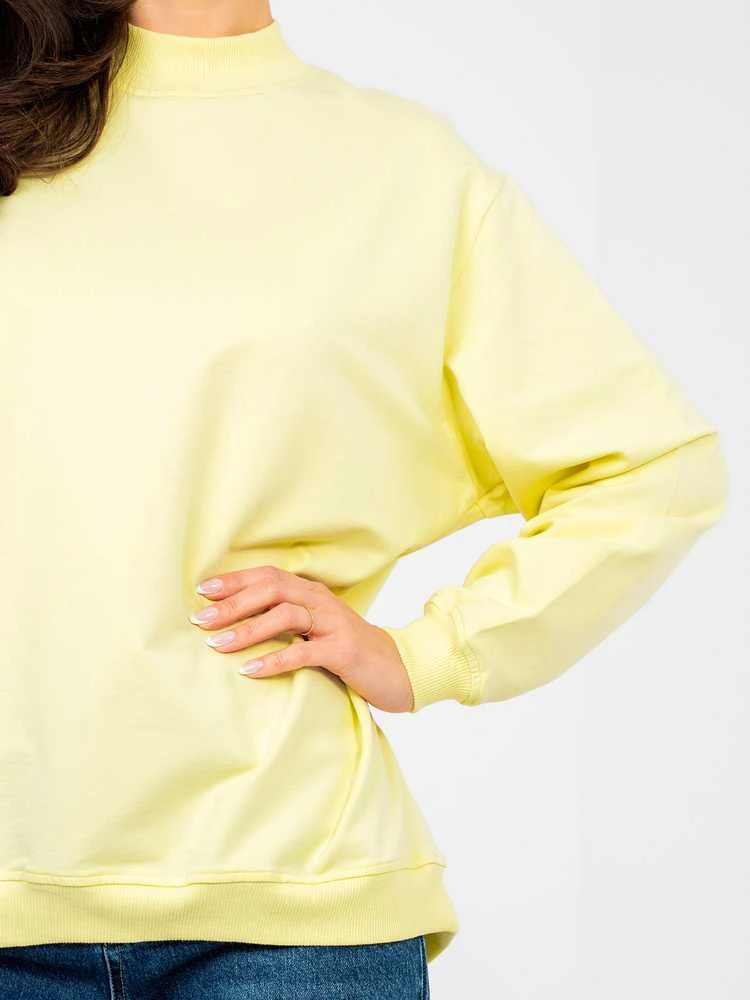 Basic Feel Good Džempreris moterimRV-BL-5185.93P-jasny geltona