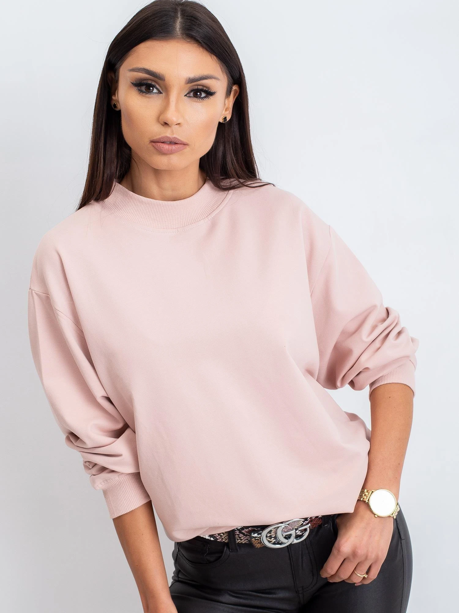 Basic Feel Good Megztinis-RV-BL-5185.93P-šviesiai rožinis