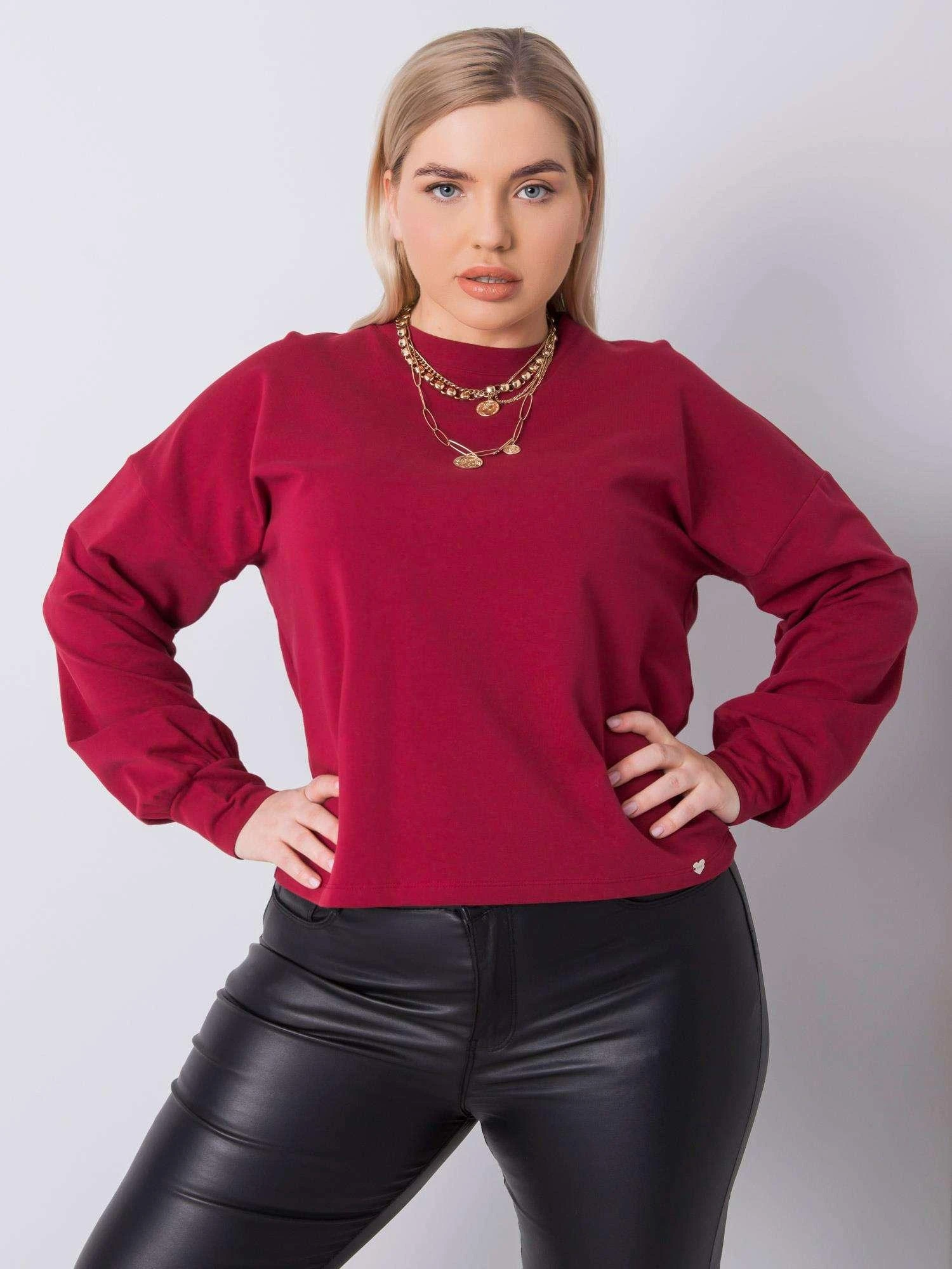 Basic Feel Good Megztinis-RV-BL-6317.94-bordo