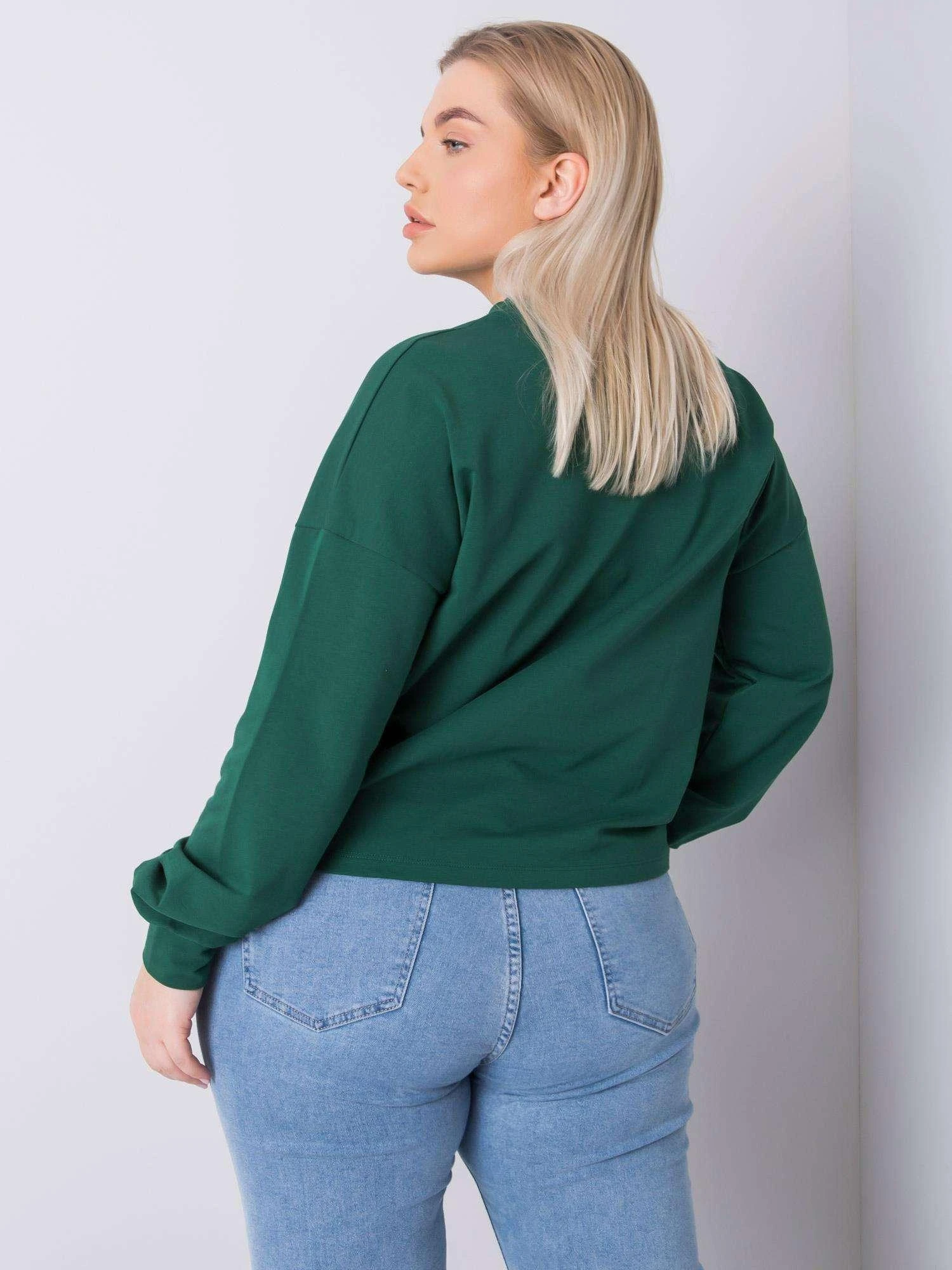 Basic Feel Good Megztinis-RV-BL-6317.94-tamsiai žalias