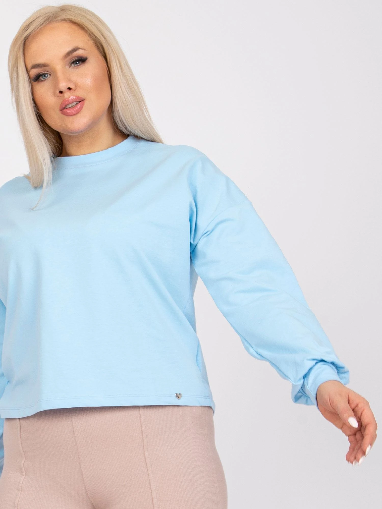 Basic Feel Good Megztinis-RV-BL-6317.94-Šviesiai mėlynas
