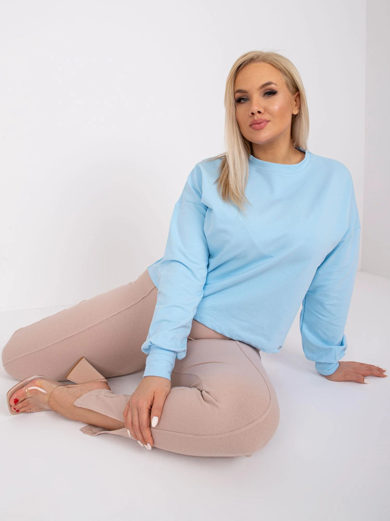 Basic Feel Good Megztinis-RV-BL-6317.94-Šviesiai mėlynas