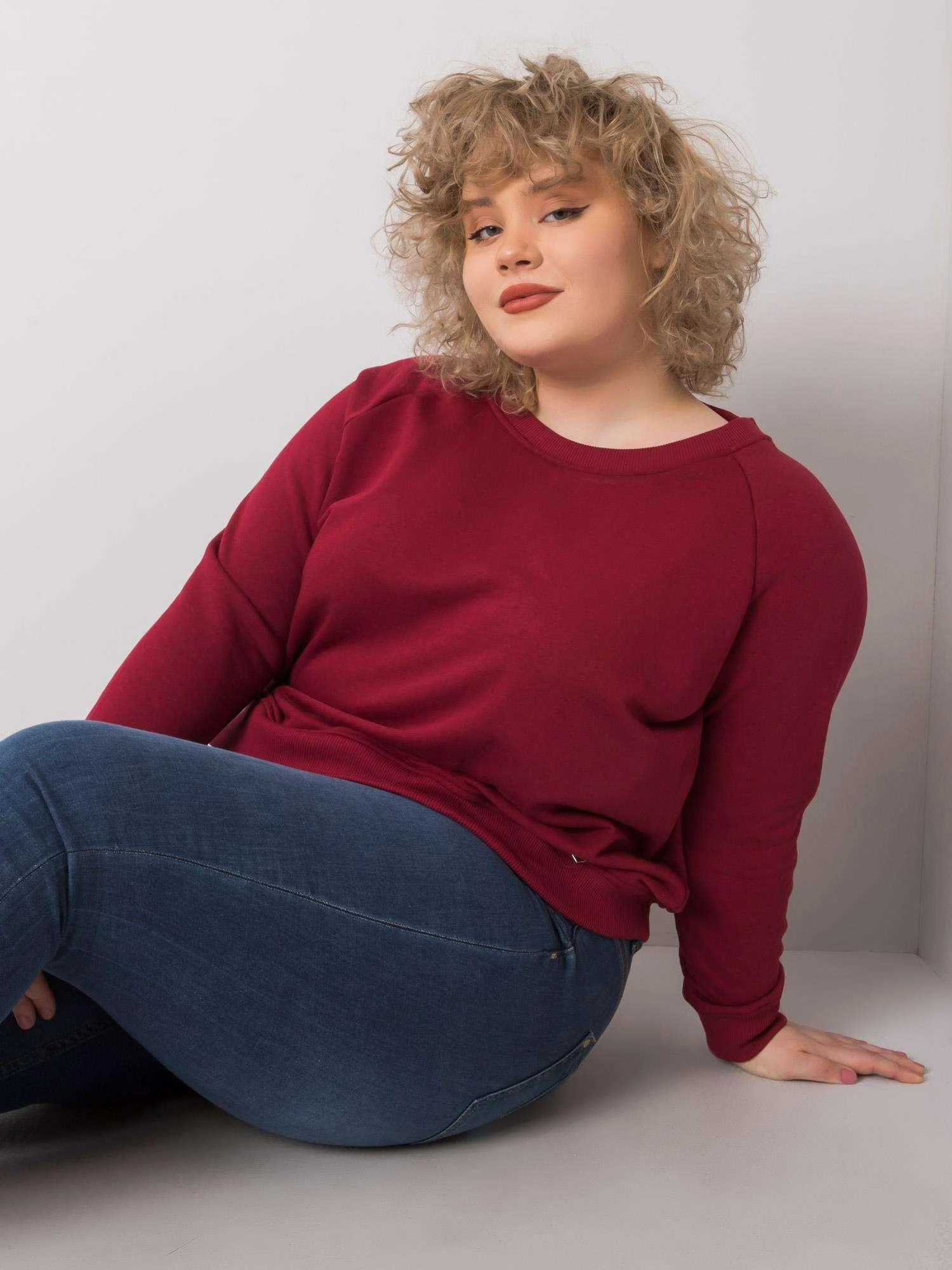 Basic Feel Good Megztinis-RV-BL-6326.02X-bordo