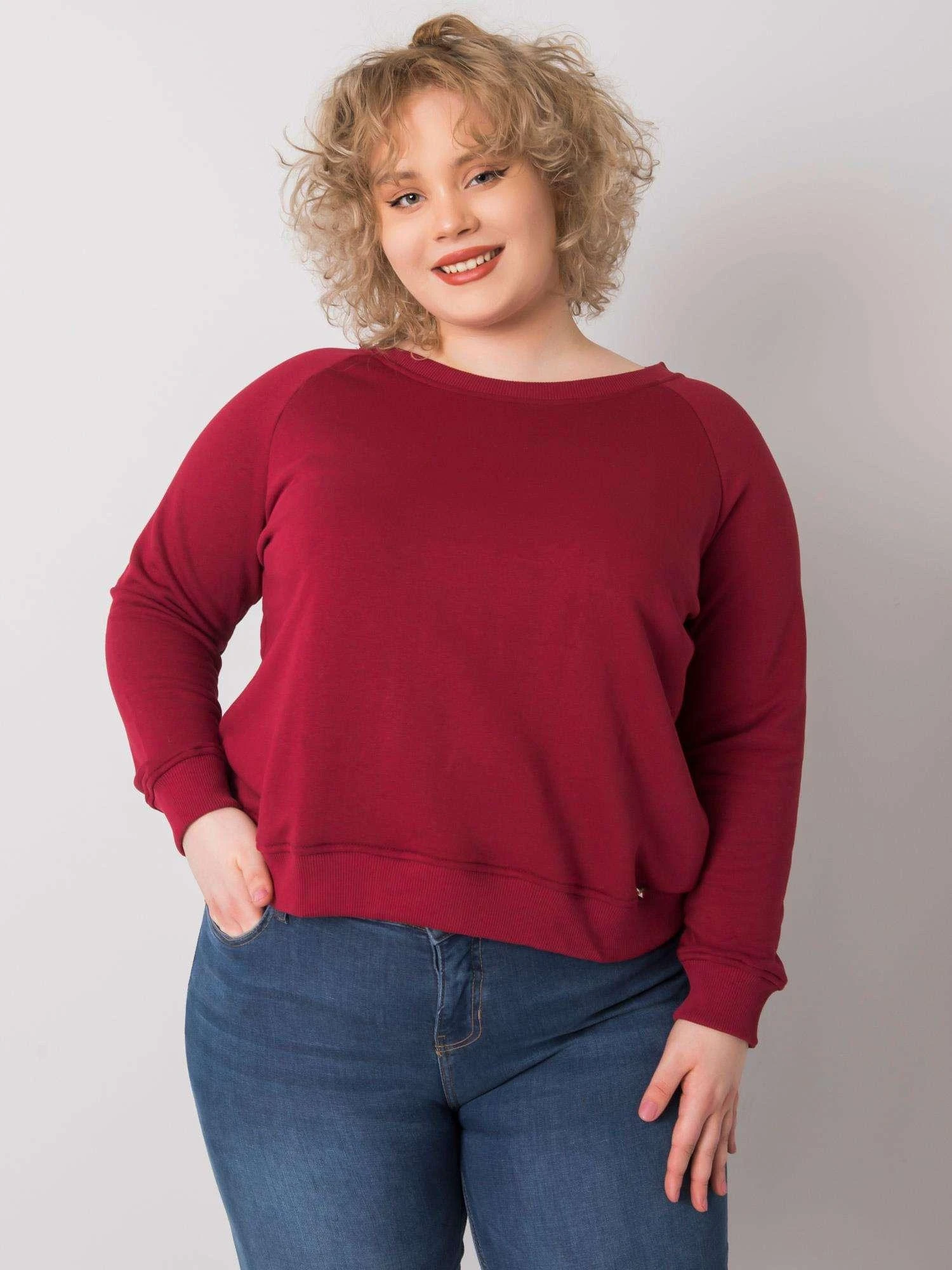 Basic Feel Good Megztinis-RV-BL-6326.02X-bordo