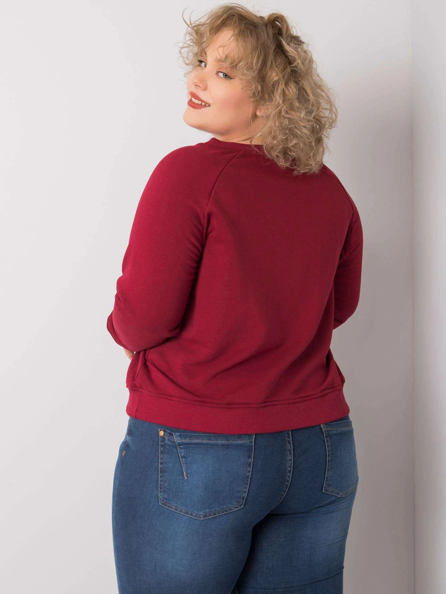 Basic Feel Good Megztinis-RV-BL-6326.02X-bordo