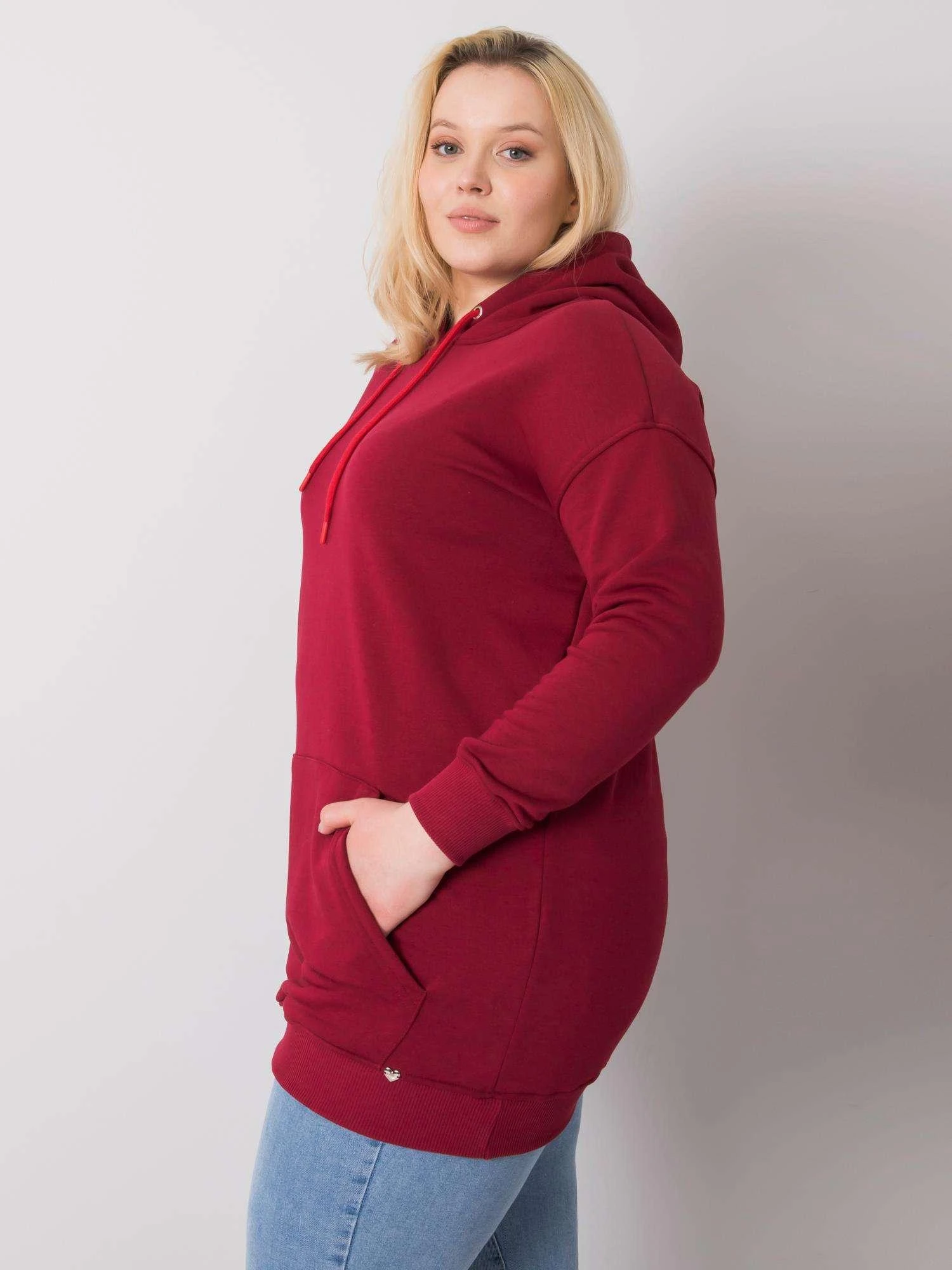 Basic Feel Good Megztinis-RV-BL-6338.19X-bordo