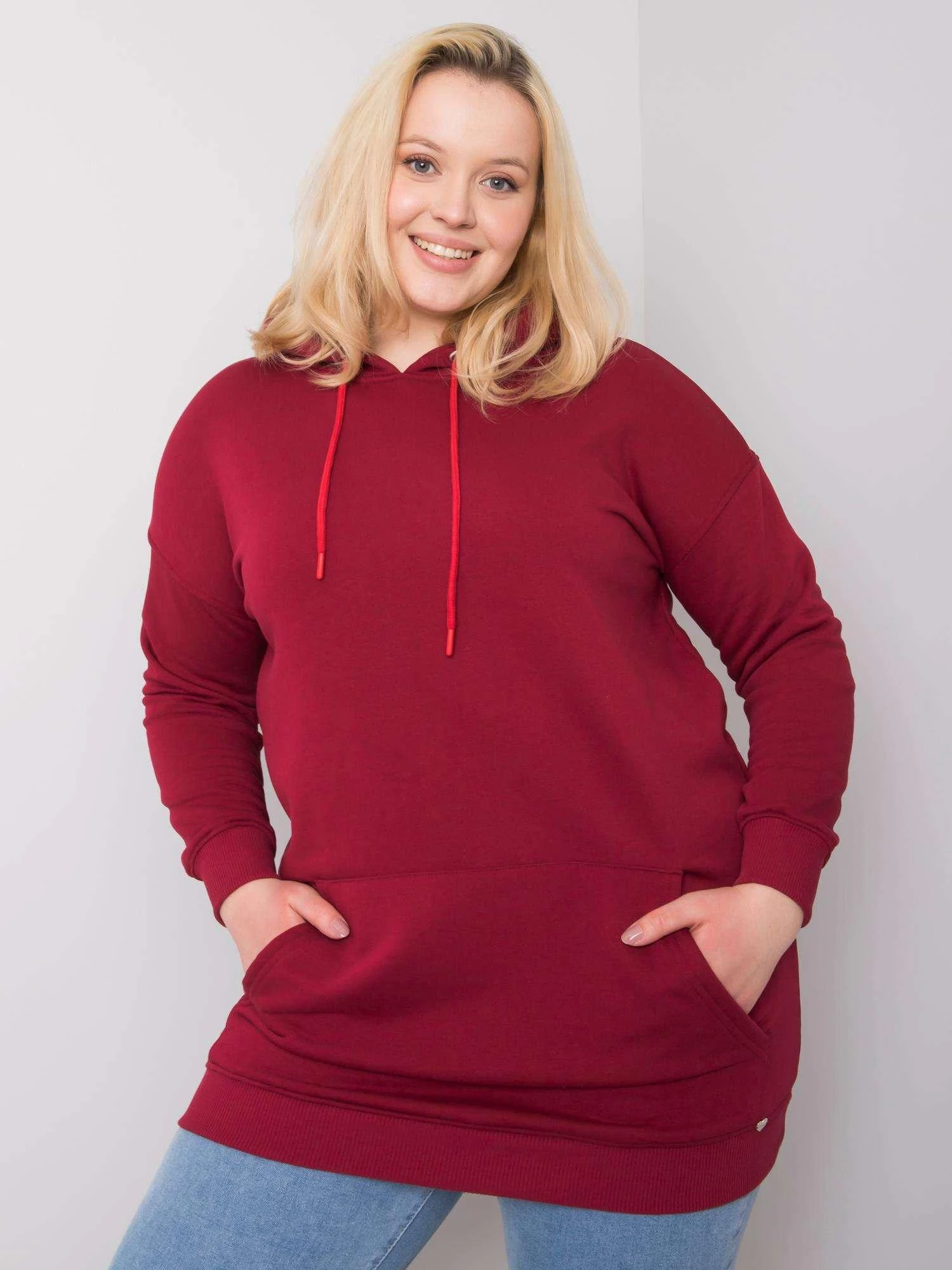 Basic Feel Good Megztinis-RV-BL-6338.19X-bordo